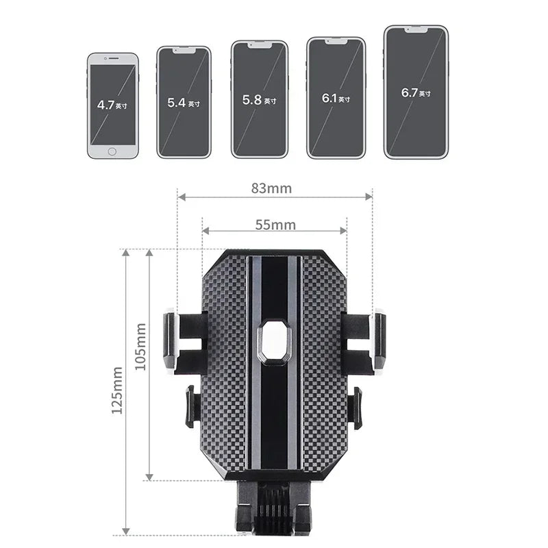 Adjustable Cup Holder Car Phone Mount - 5