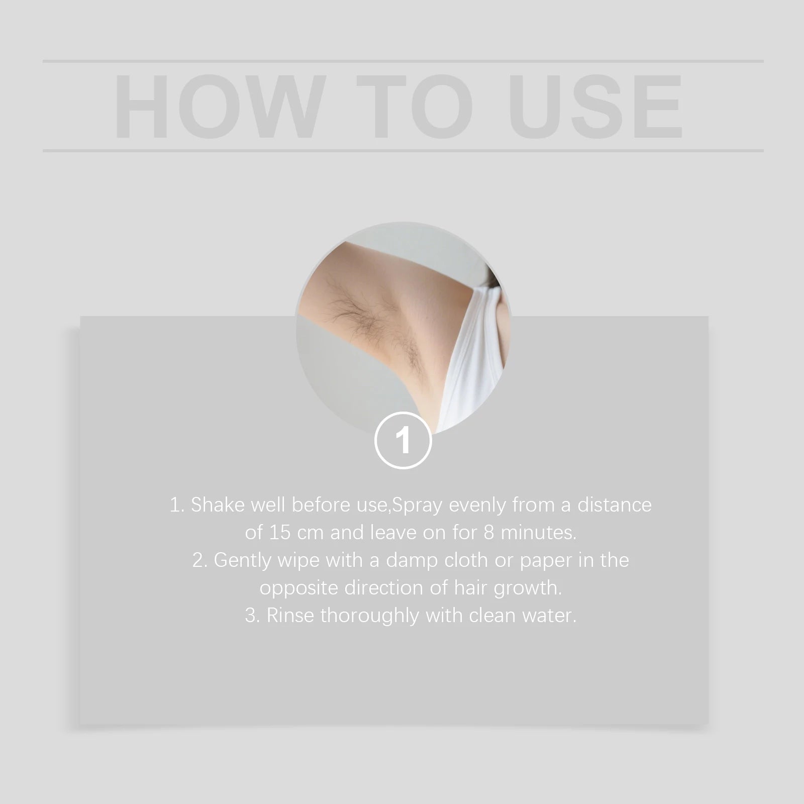 Painless Gentle Hair Removal Spray for Body and Underarms - 12