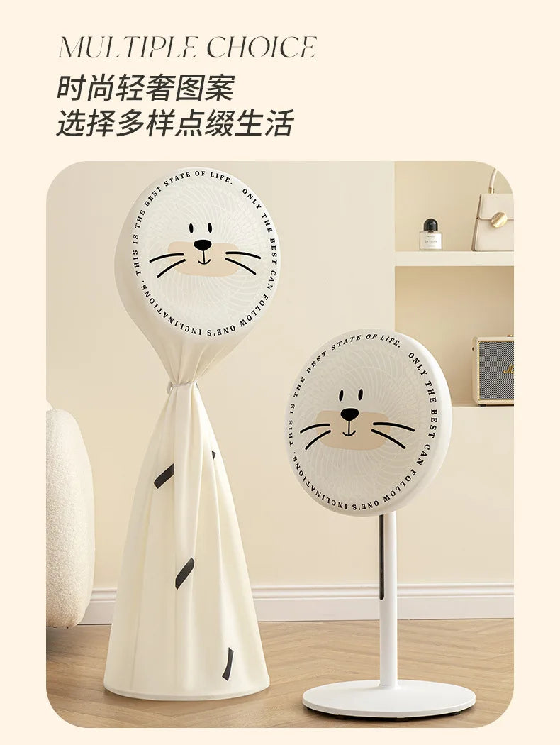 Washable Dustproof Floor Fan Protective Storage Cover - 8
