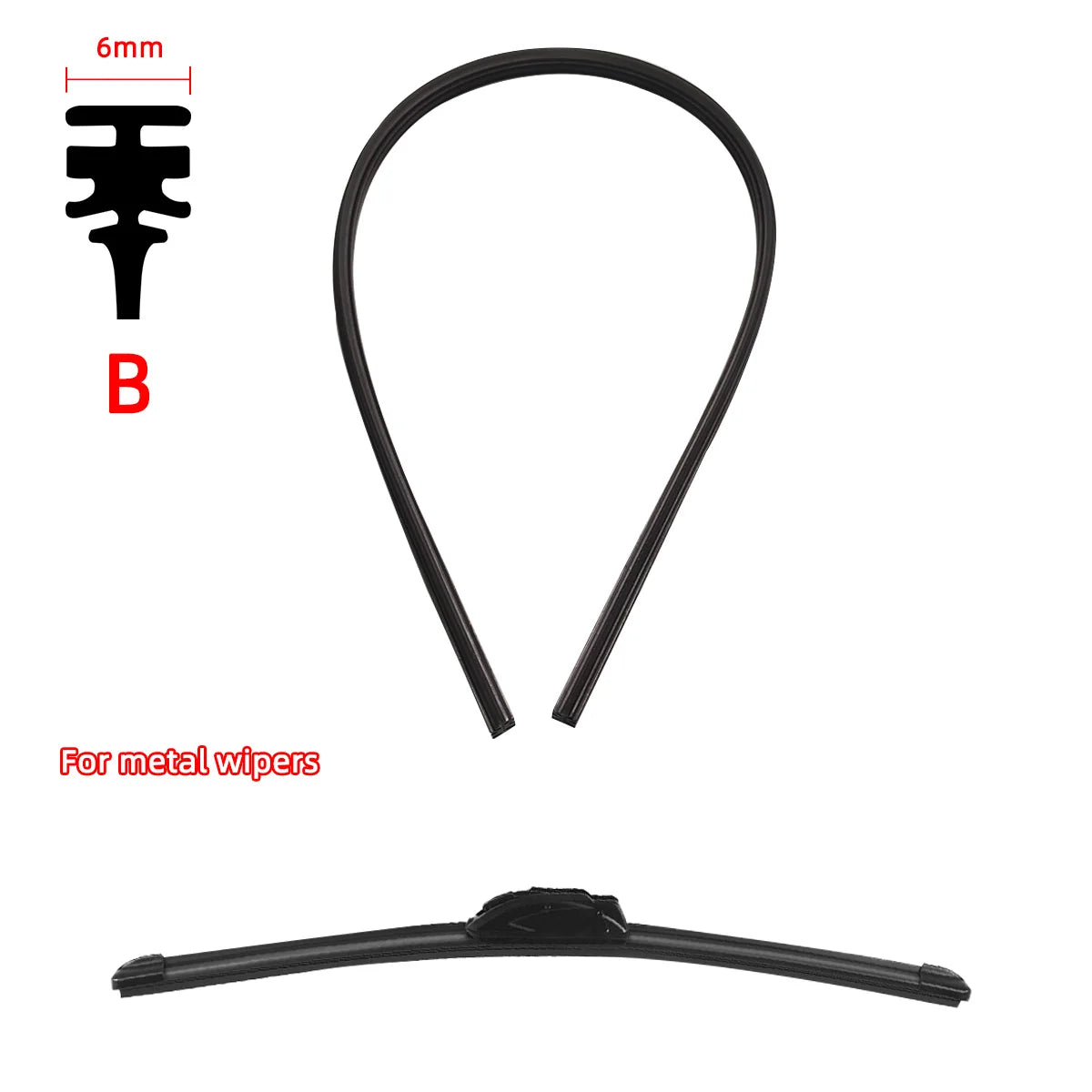 Universal Car Wiper Blade Rubber Refill Strip