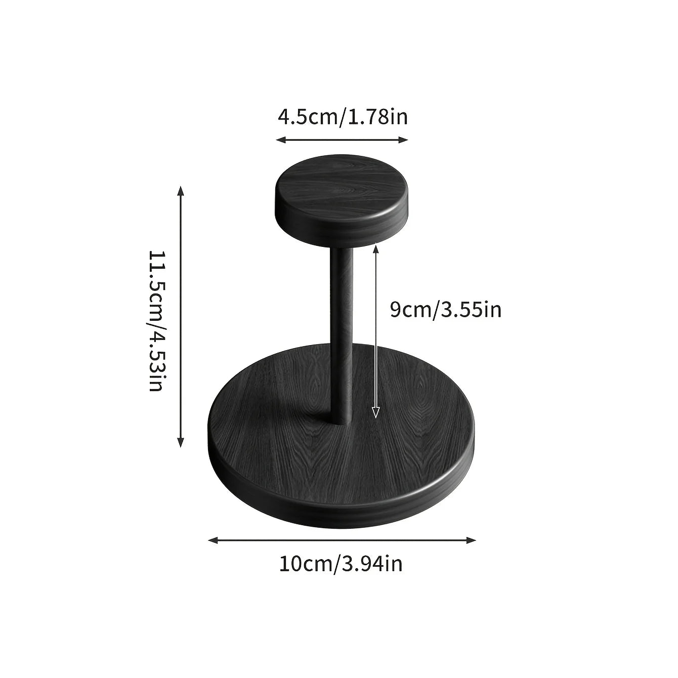 Walnut Finish Wooden Paper Cup Dispenser Stand - 17