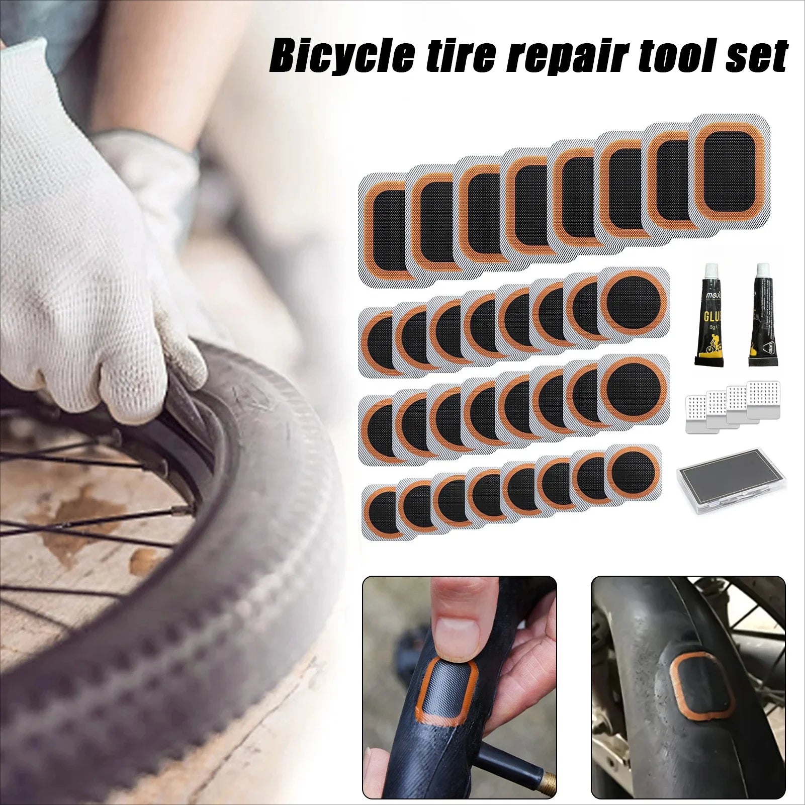 Professional Bicycle Tire Puncture Repair Kit - 2