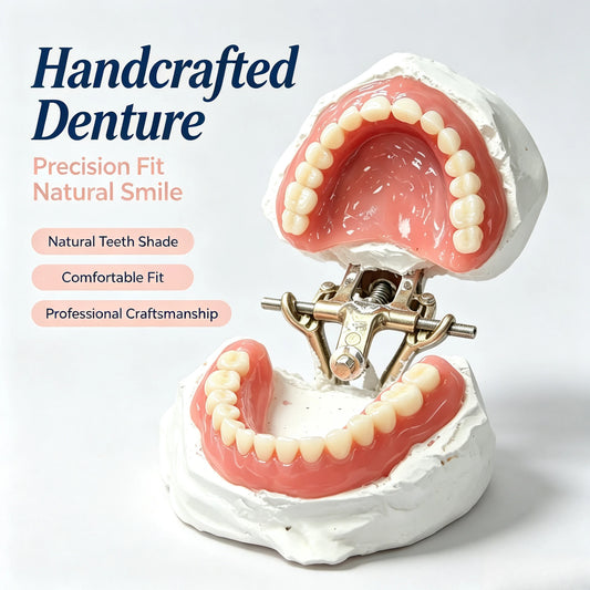Comfortable Soft Silicone Full Set Dentures for Natural Smile