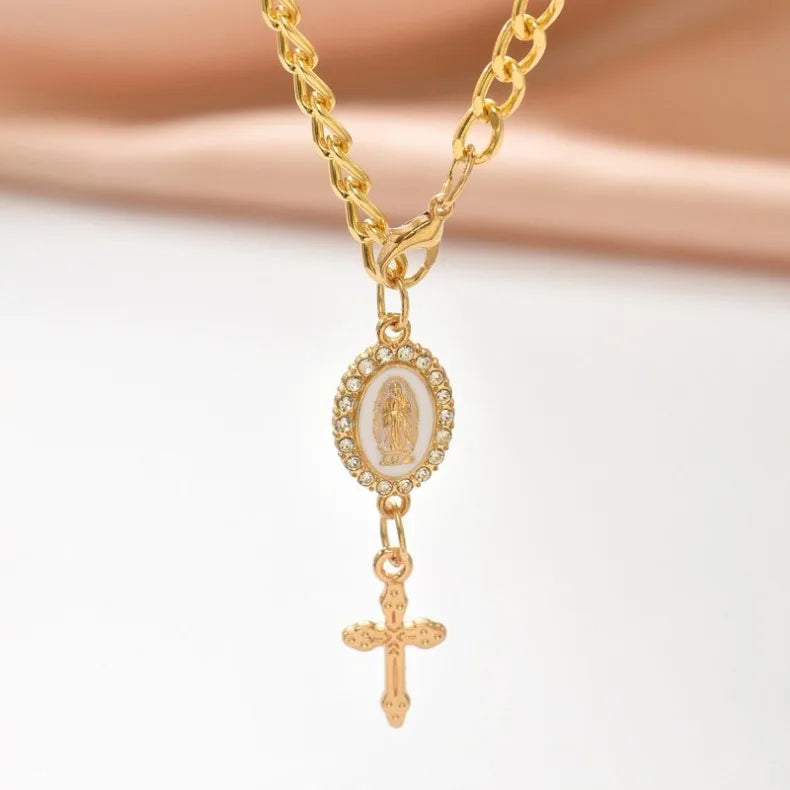 Religious Car Steering Wheel Rosary Decoration - 9