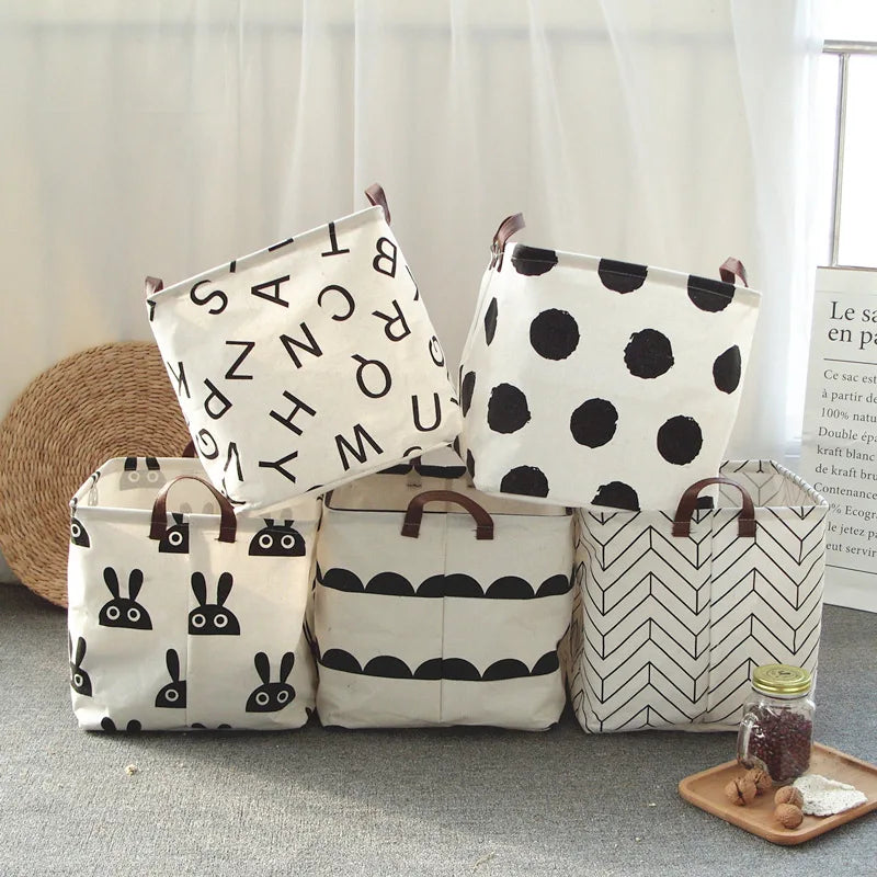 Collapsible Fabric Storage Basket for Home Organization