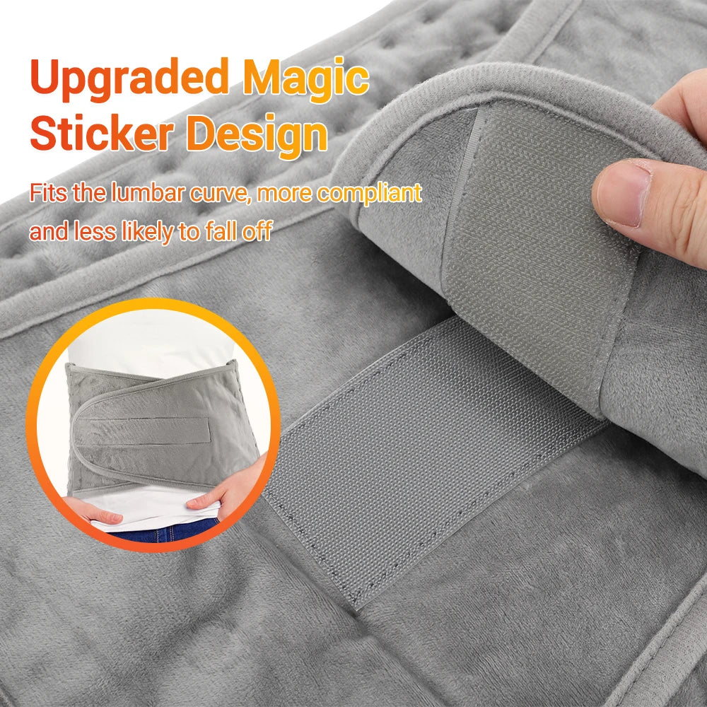Electric Heating Pad Wrap for Back and Abdomen Pain Relief - 11