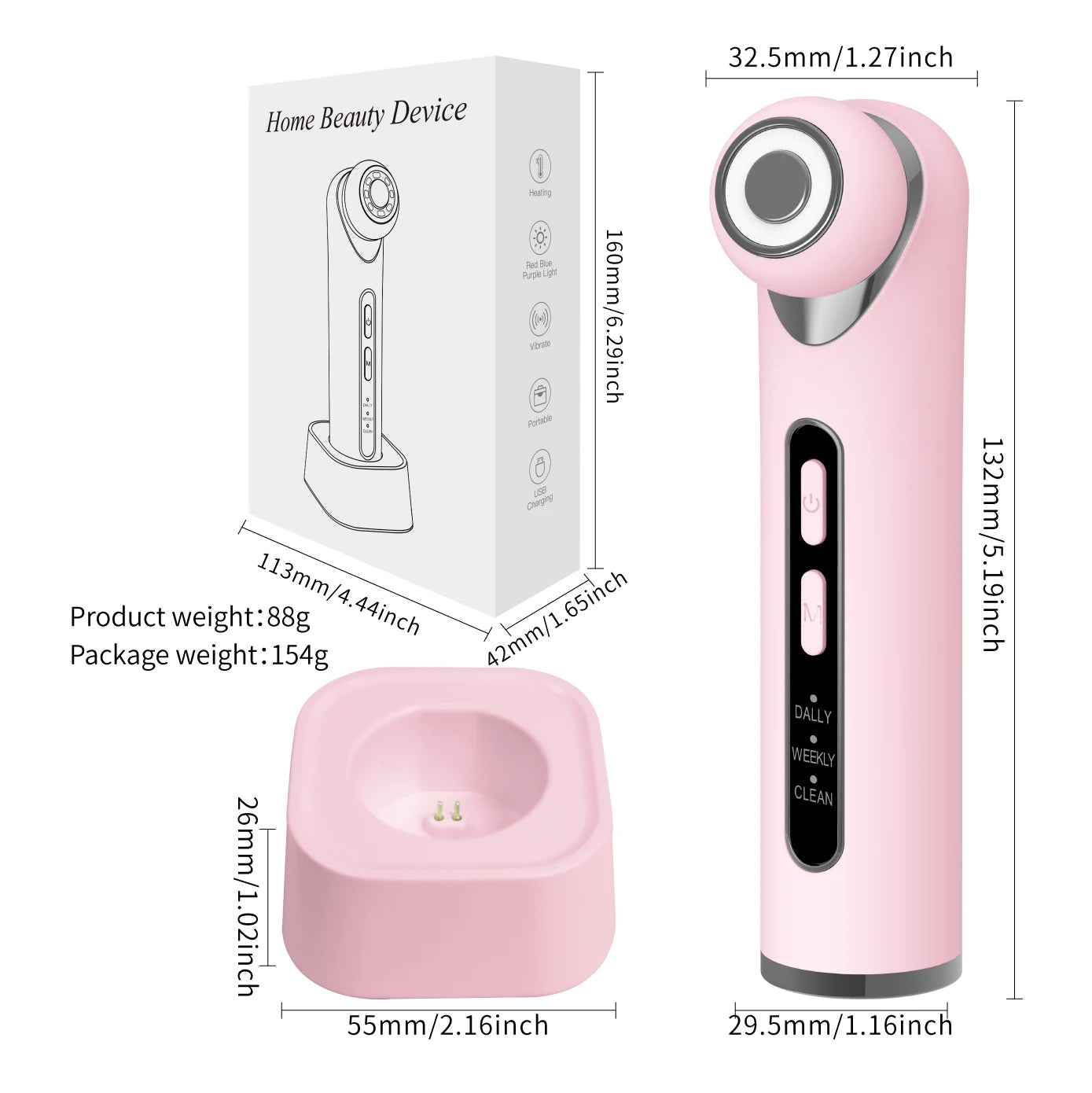 3-in-1 LED Photon Eye Facial Massager for Puffiness and Fine Lines - 5