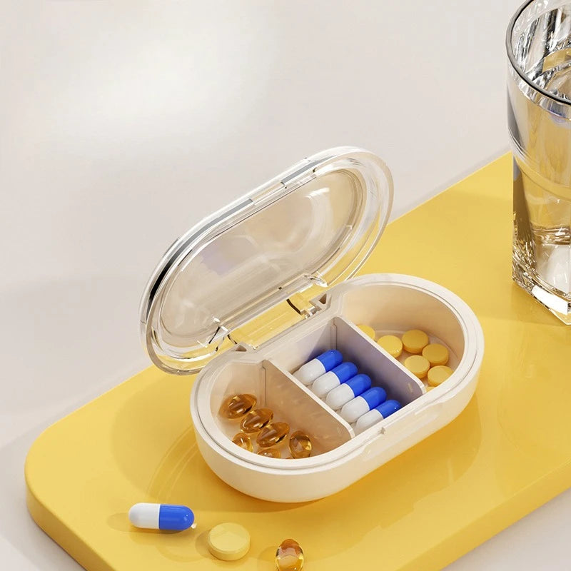 Portable 3-Compartment Moisture-Proof Travel Pill Organizer - 3