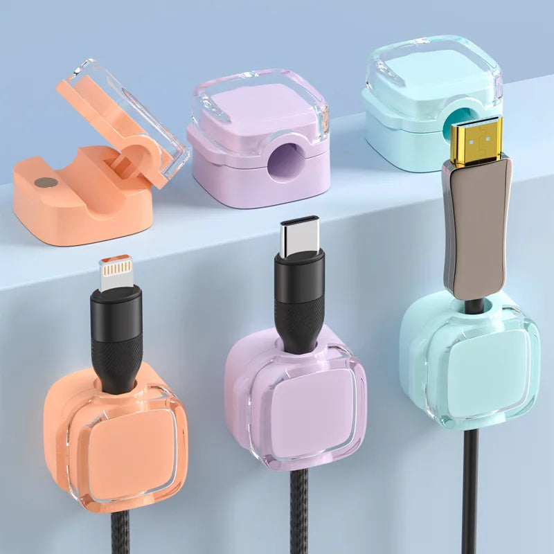 Magnetic Cable Clips and Cord Organizer Set