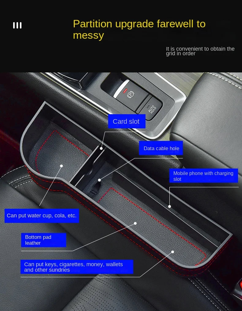 Car Seat Gap Organizer and Storage Box