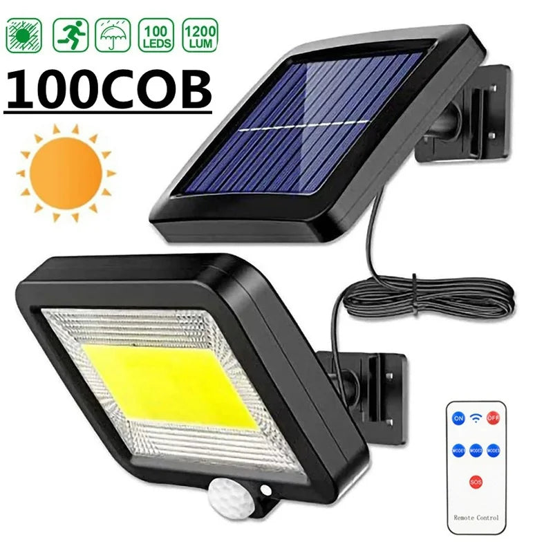Waterproof Solar Motion Sensor Wall Light with Remote Control
