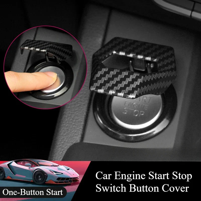 Car Engine Push Button Start Stop Protective Cover - 2