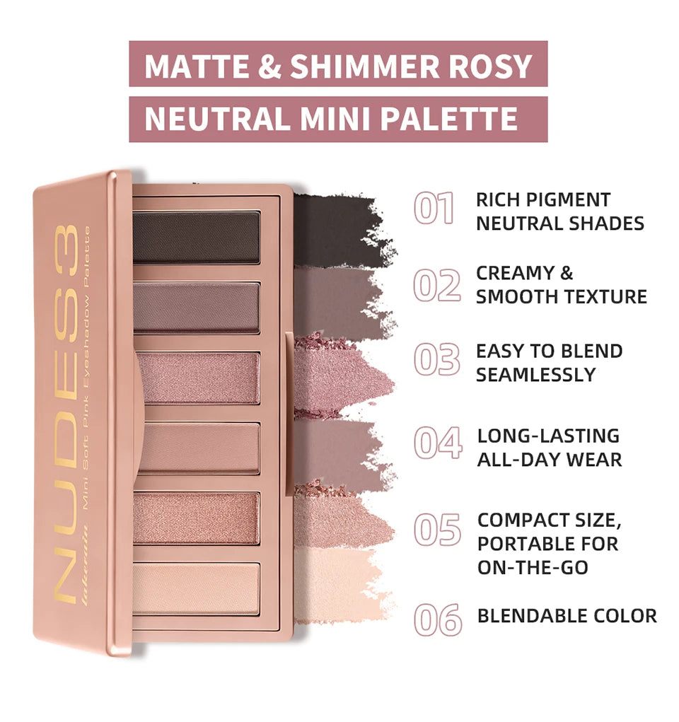 Long-Lasting Matte and Shimmer Eyeshadow Palette - 9