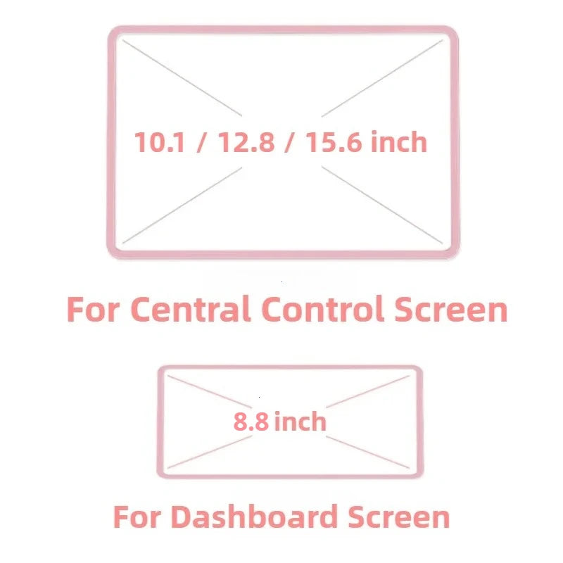 Silicone Car Navigation Screen Protective Frame Cover