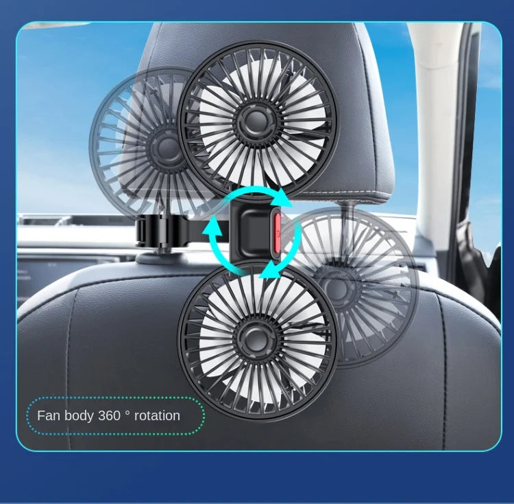Adjustable USB Powered Car Backseat Cooling Fan - 9