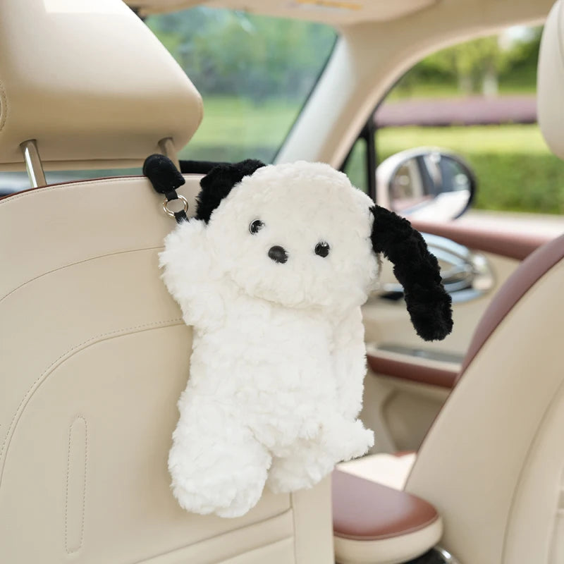 Cute Cartoon Plush Car Tissue Holder Hanging Organizer - 26
