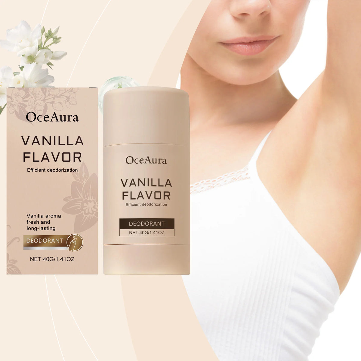 Long-Lasting Vanilla Deodorant Stick for Odor Control