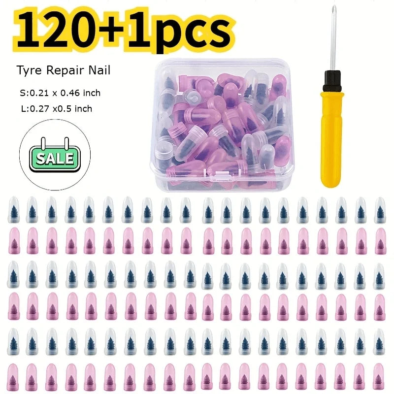 Quick-Fix Tubeless Tire Puncture Repair Kit