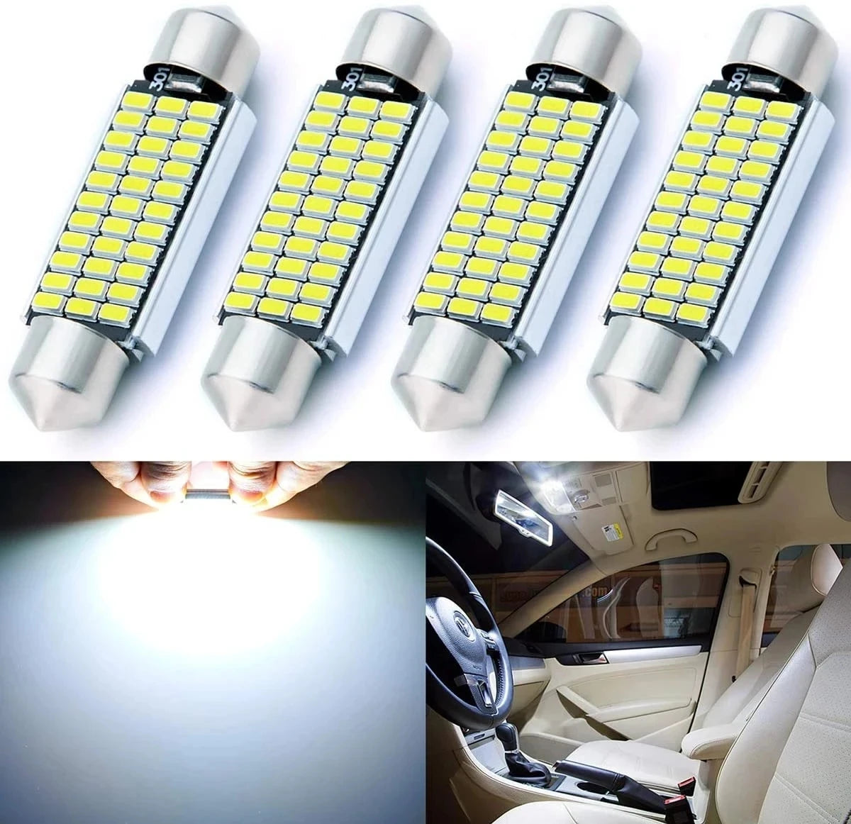 Universal Festoon LED Interior and License Plate Light Bulb - 1