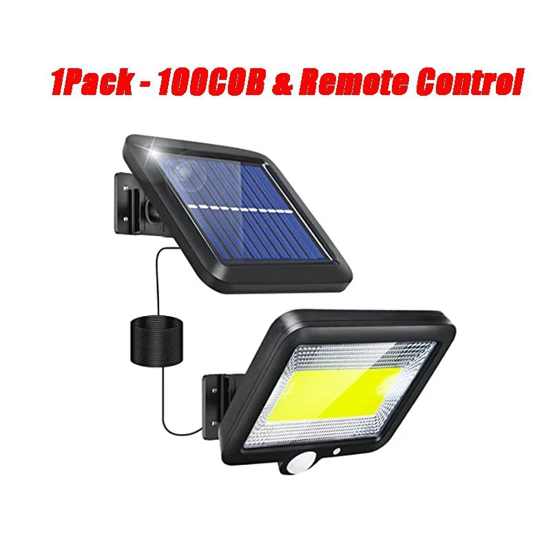Waterproof Solar Motion Sensor Wall Light with Remote Control - 19