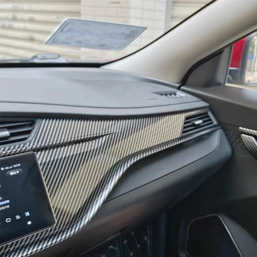 Glossy Carbon Fiber Vinyl Wrap for Car Exterior and Interior