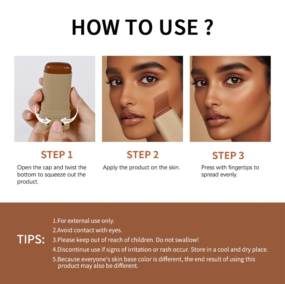 Matte Foundation Stick with Built-in Blending Brush - 29