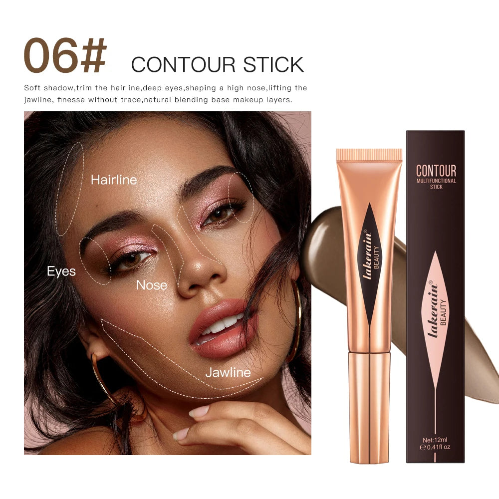 Liquid Face Contouring, Blush, and Highlighter Wand with Cushion Tip