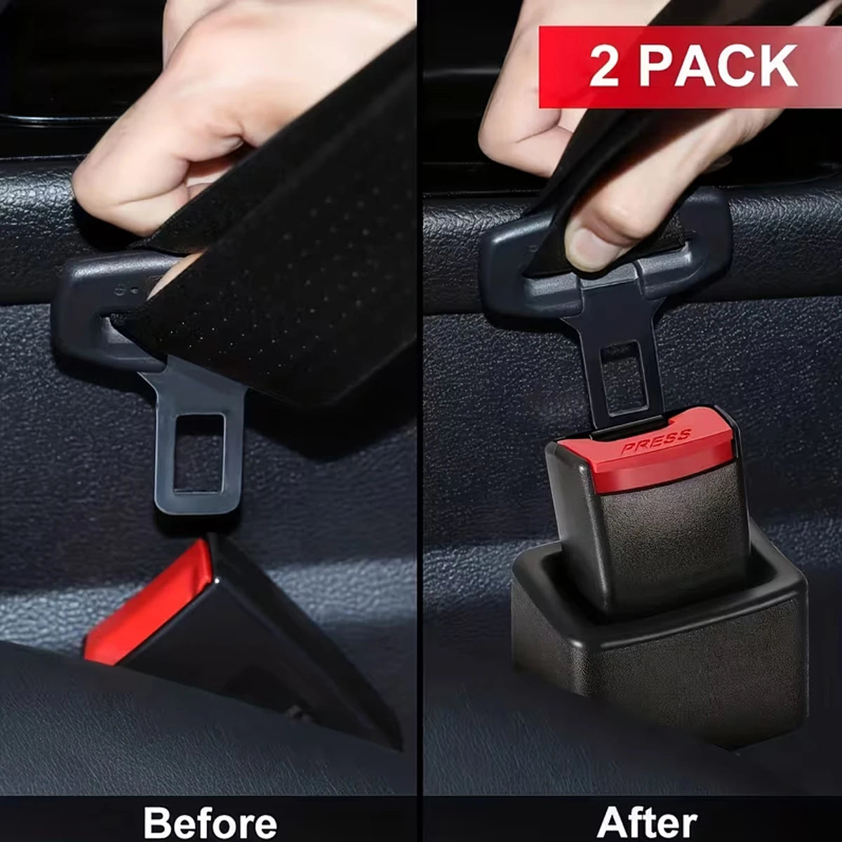 Universal Adjustable Seat Belt Extension Buckle
