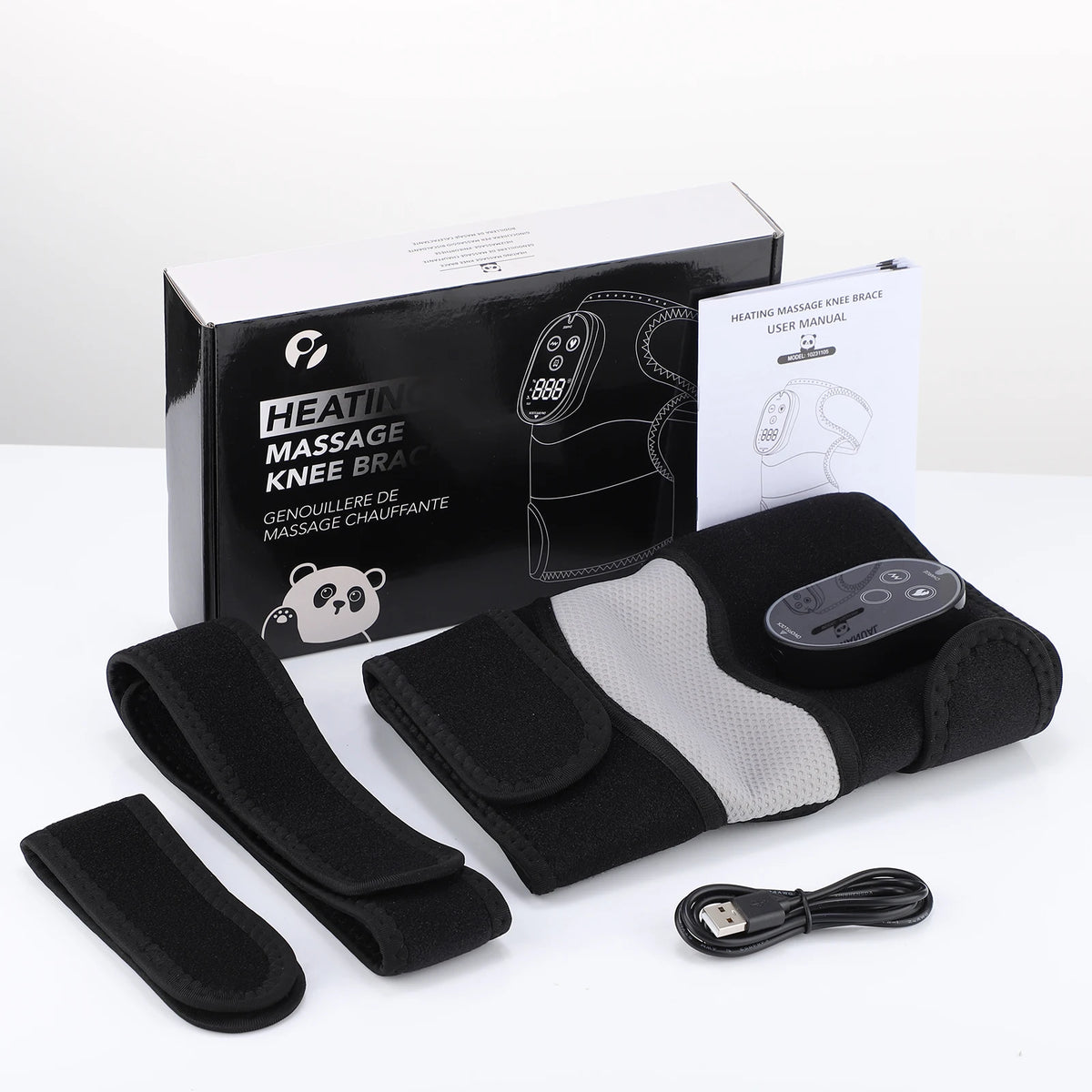 Heated Vibrating Knee Massager Wrap for Joint Pain Relief