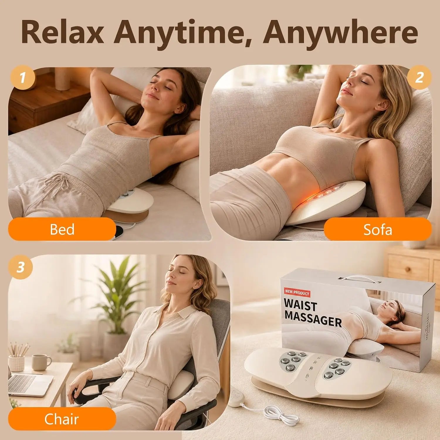 Electric Lumbar Traction and Back Massager - 6