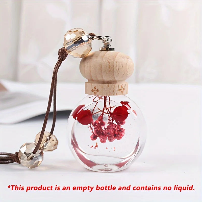 Car Air Freshener Hanging Diffuser Bottle Empty Essential Oil Container - 5