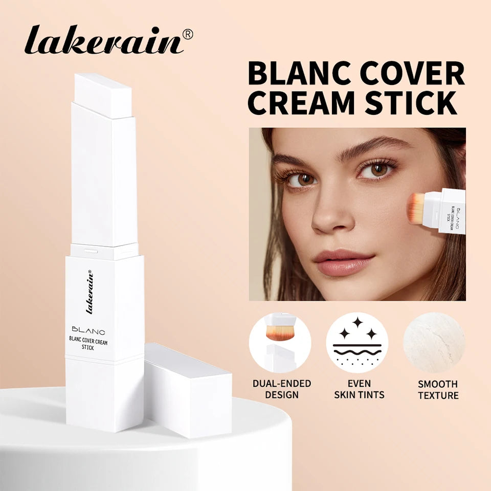 Dual-Ended Buildable Coverage Foundation and Concealer Stick