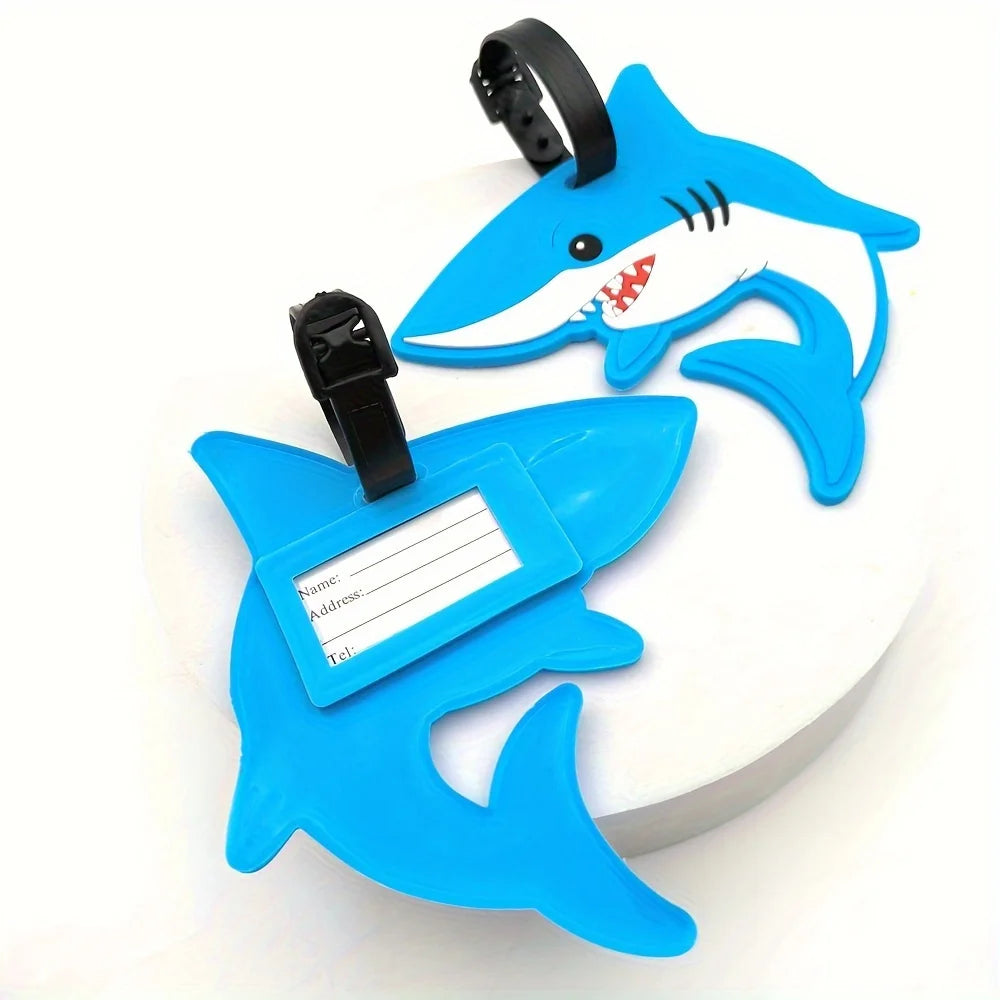 Shark Luggage Tag for Travel Identification - 1