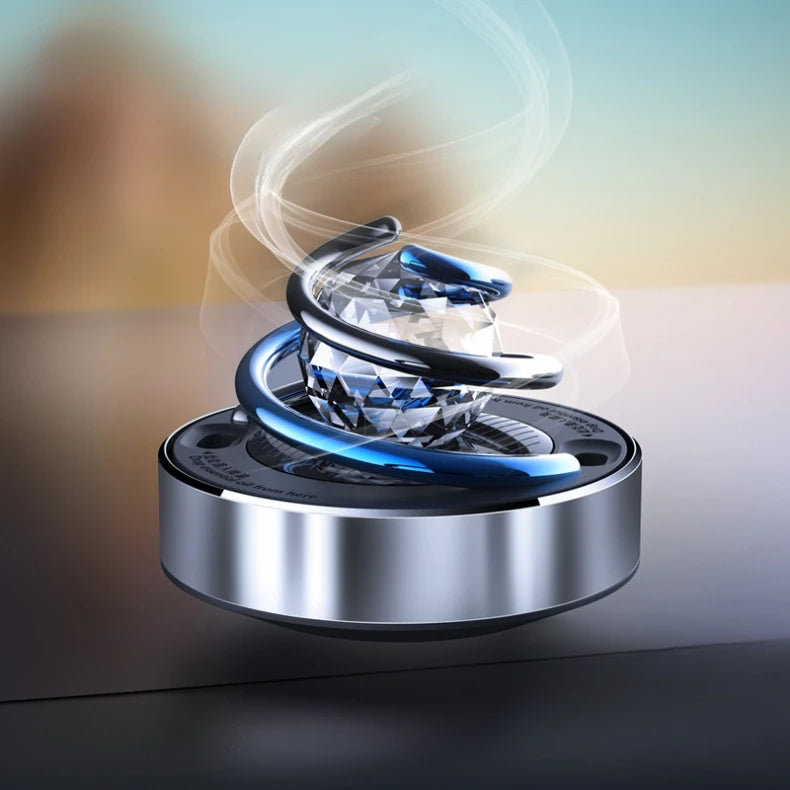 Solar Powered Rotating Car Air Freshener Diffuser - 14