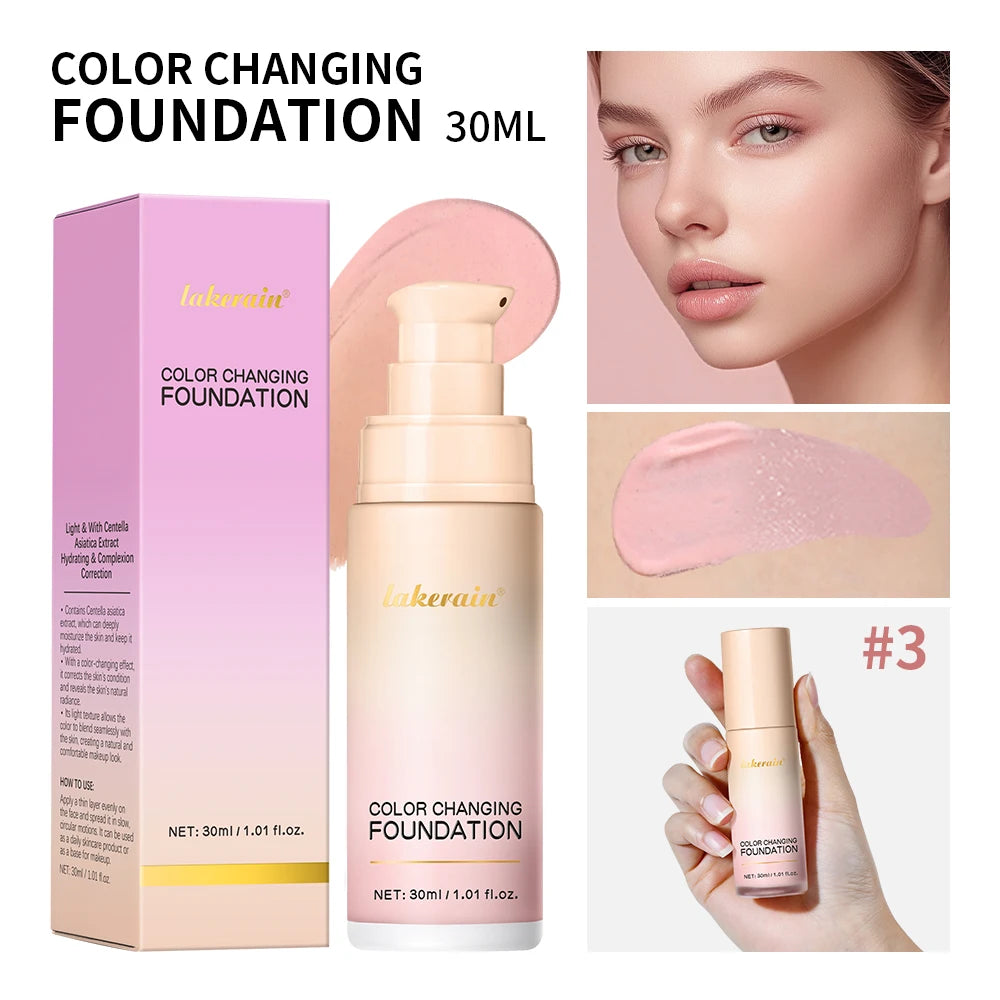 Color-Changing Liquid Foundation for Flawless Radiant Skin - 23