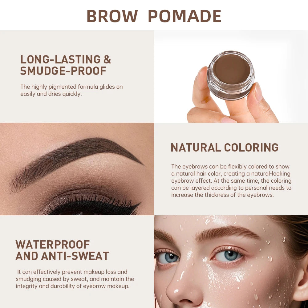 Waterproof Long-Lasting Brow Pomade Gel - 4
