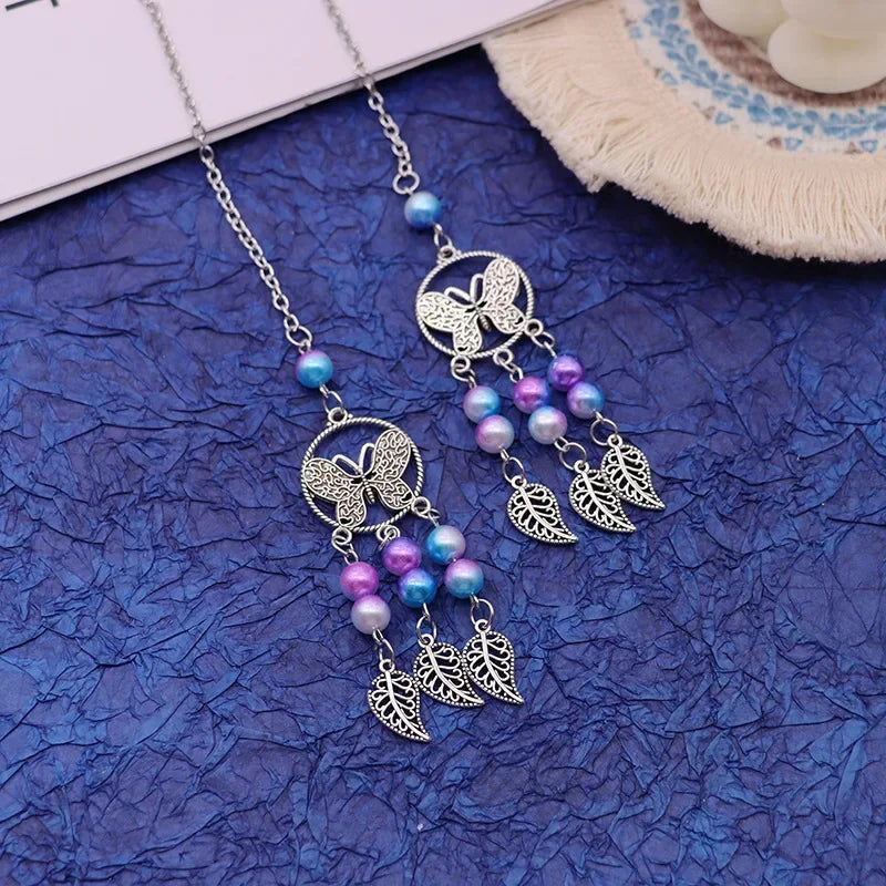 Dreamcatcher Moon and Star Rearview Mirror Car Pendant - 12