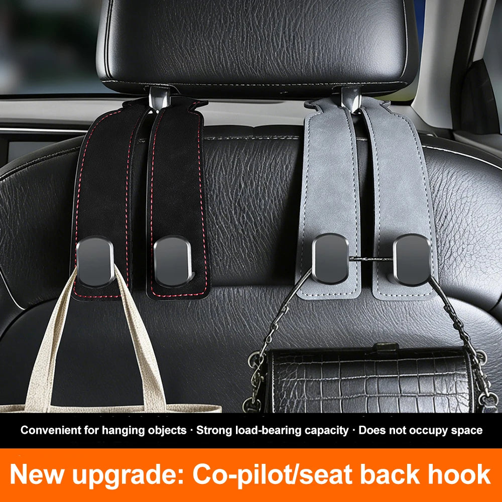 Universal 2-in-1 Car Headrest Hook and Storage Hanger