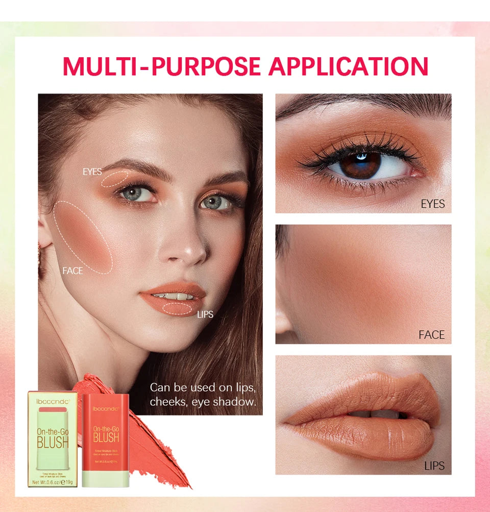 Tinted Moisturizing Blush Stick for Cheeks and Lips - 18