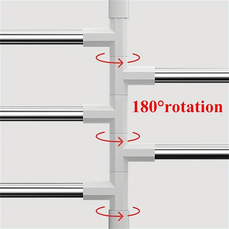 Rotating Wall-Mounted Towel Rack for Bathroom and Kitchen - 4