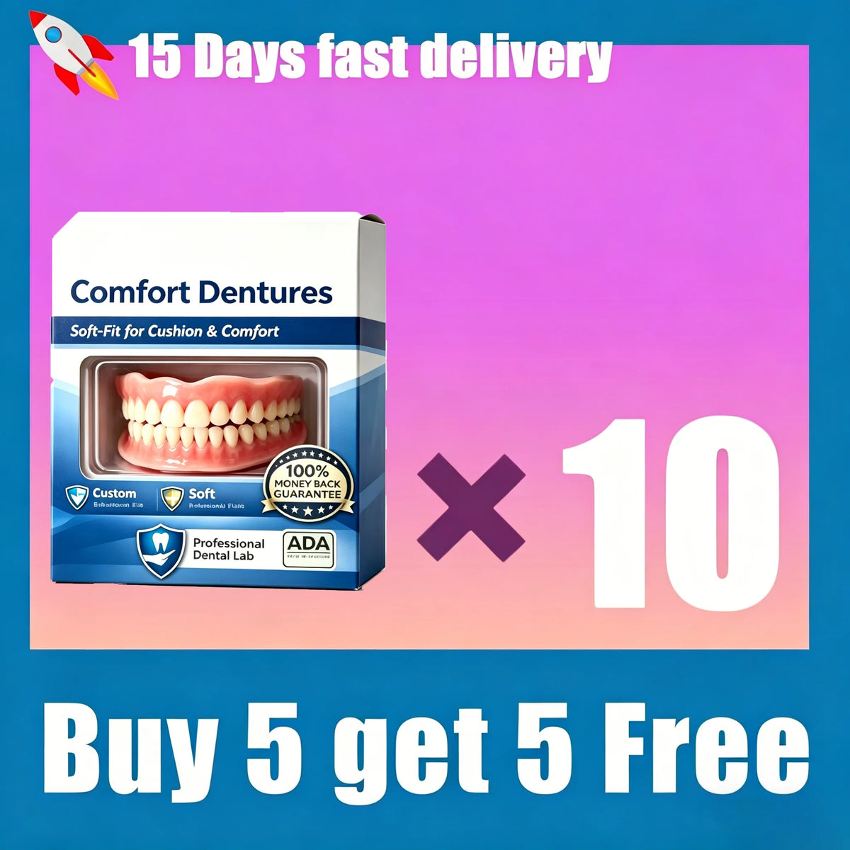 Comfort Fit Snap-On Smile Veneers for Realistic Teeth