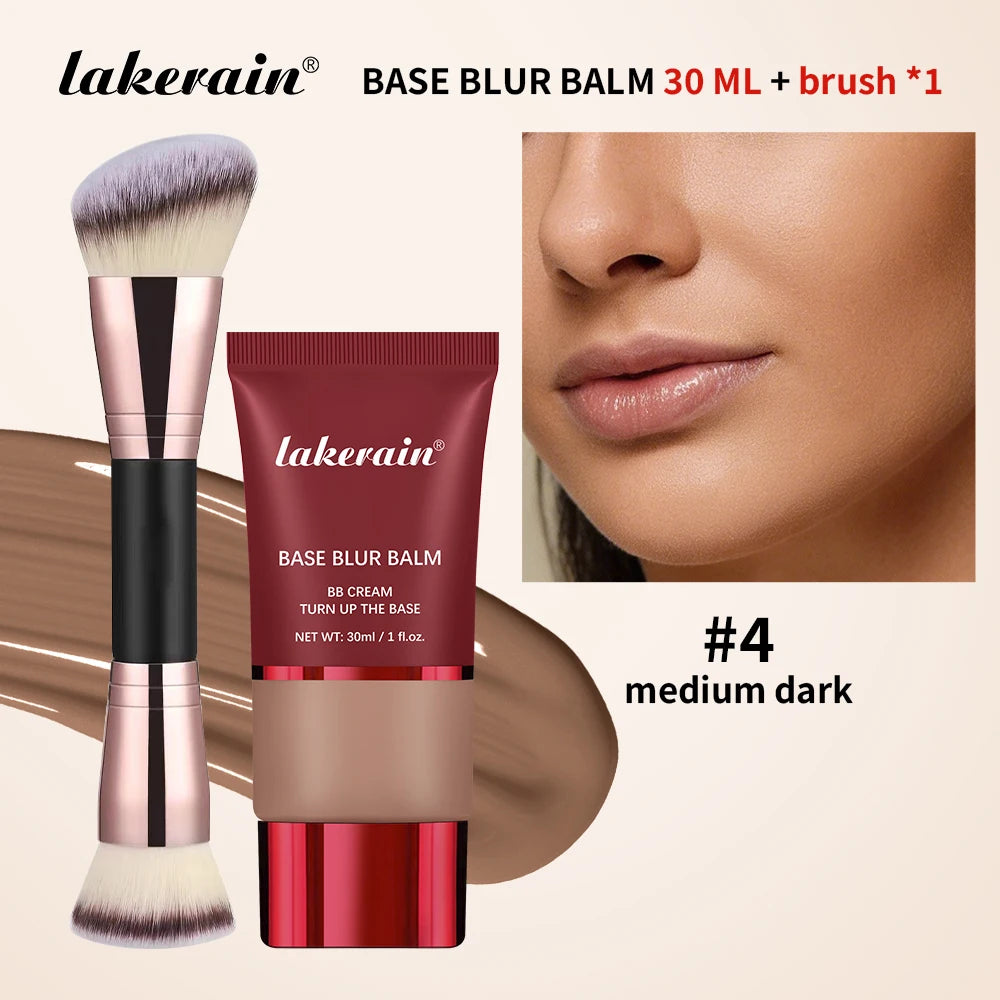Matte Foundation Balm and Dual-Ended Makeup Brush Set - 21