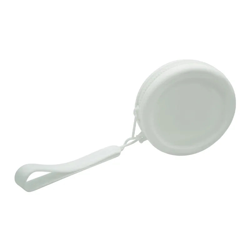 Portable Silicone Round Storage Pouch for Accessories and Coins