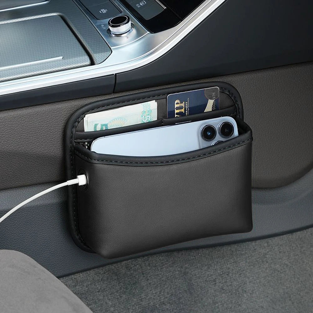 Universal PU Leather Car Door Storage Organizer