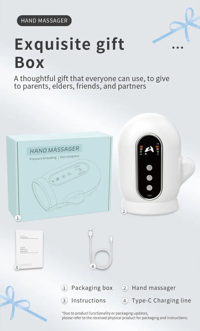 Electric Hand and Wrist Compression Massager with Heat - 15