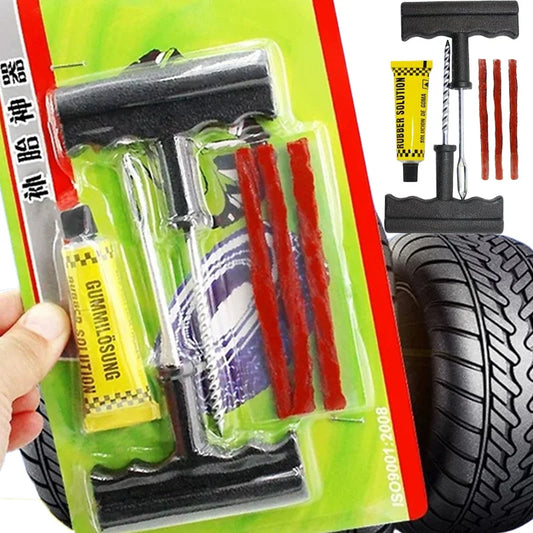 Emergency Tubeless Tire Puncture Repair Tool Kit
