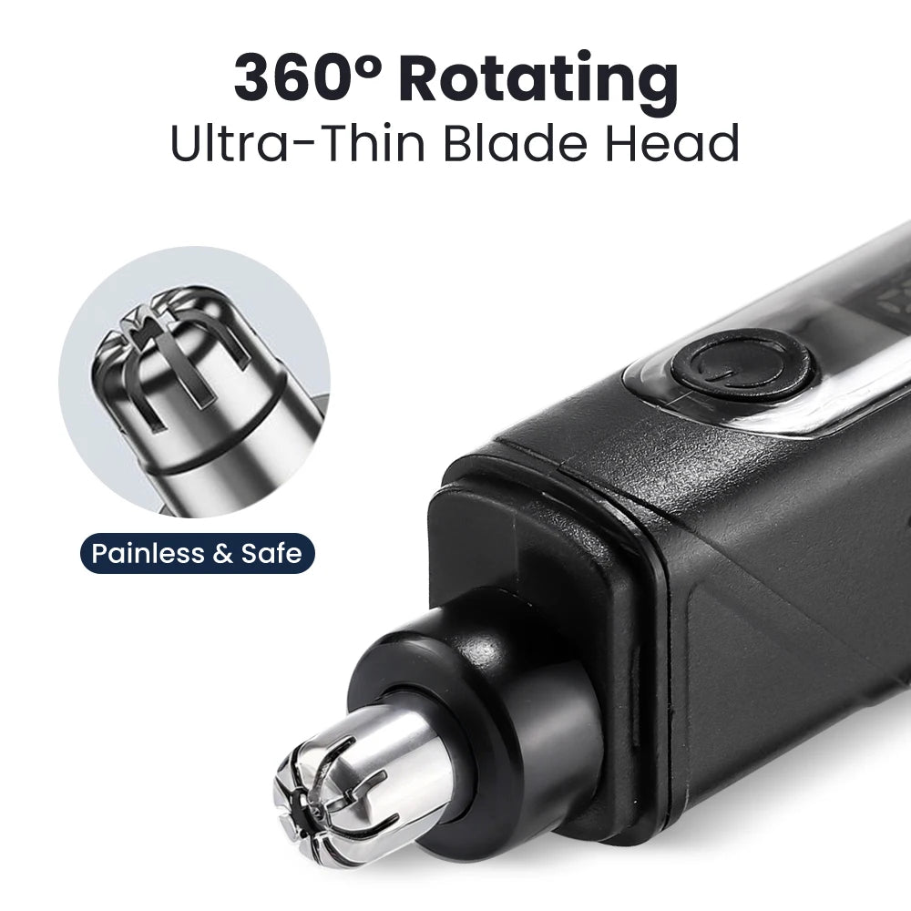 Electric Rechargeable Painless Nose and Ear Hair Trimmer - 15
