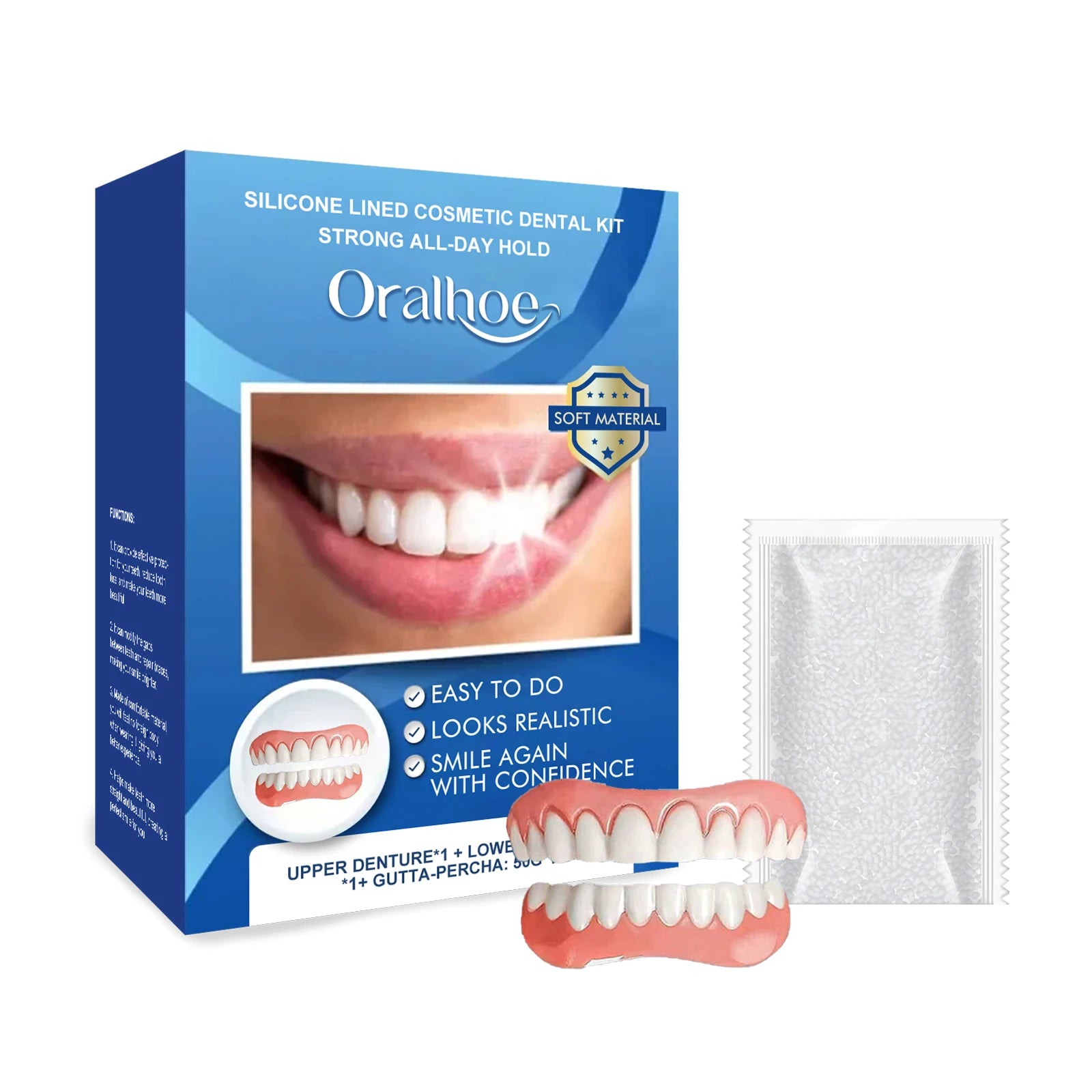 Comfort Fit Silicone Denture Set for Natural Looking Smile - 6
