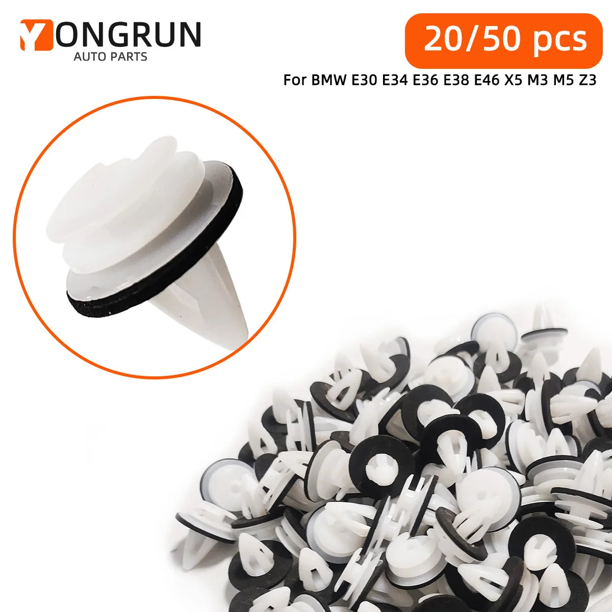 Universal Auto Body Panel and Bumper Fastener Clips - 1