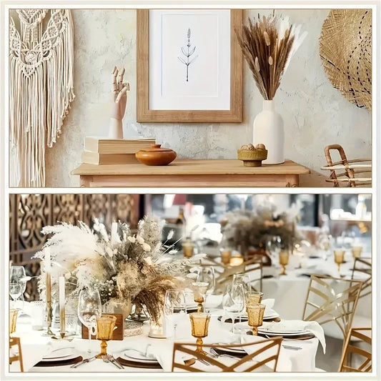 Dried Pampas Grass and Bunny Tails Decor Bouquet